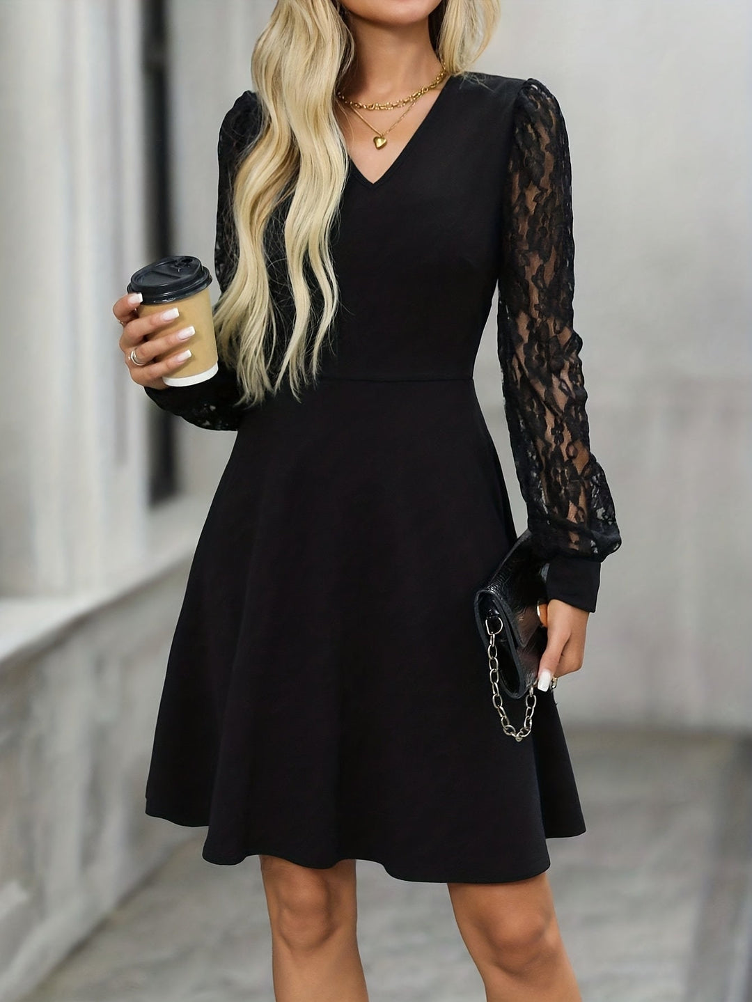 Adeline – Elegant Lace Midi Dress